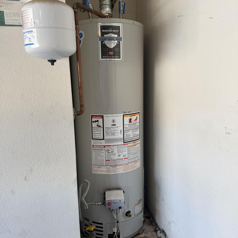 Bradford White water heater installation in Goodyear, AZ
