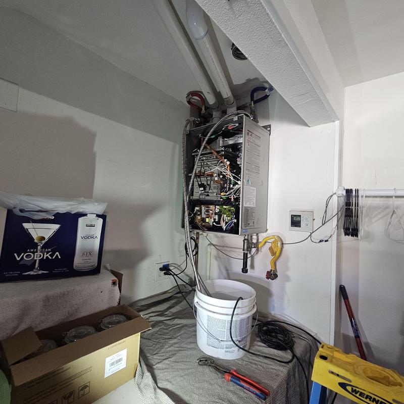 Noritz NRC111DV tankless water heater flushing service