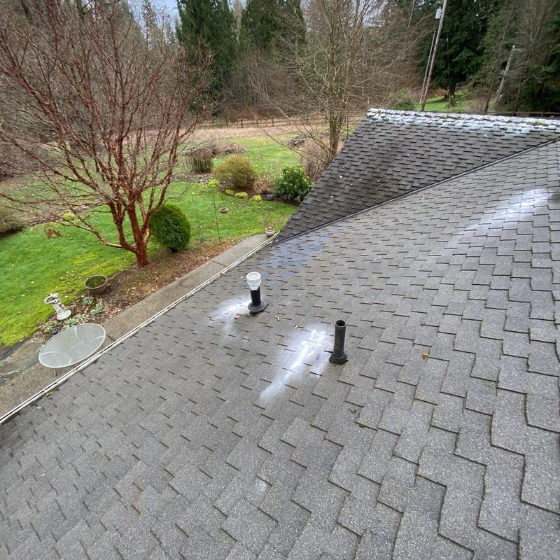 Roof penetration sealing on asphalt shingle roof