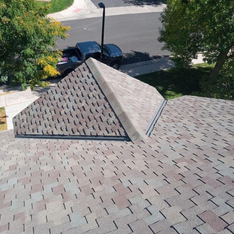 Asphalt shingle roof in Parker, Colorado, no damage Asphalt shingle roof in Parker, Colorado, no damage