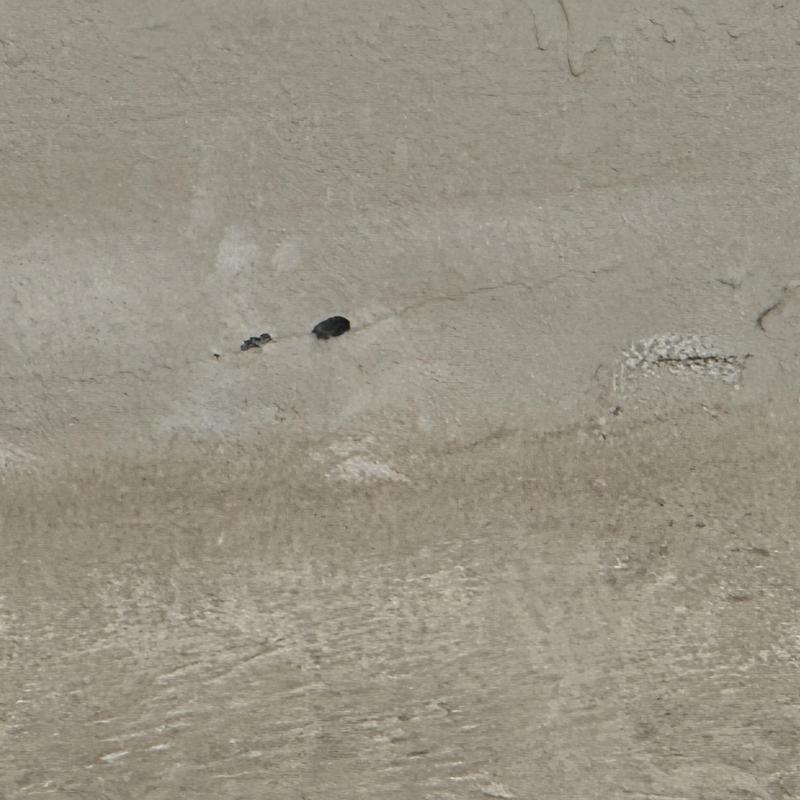 TPO roof surface with small puncture damage