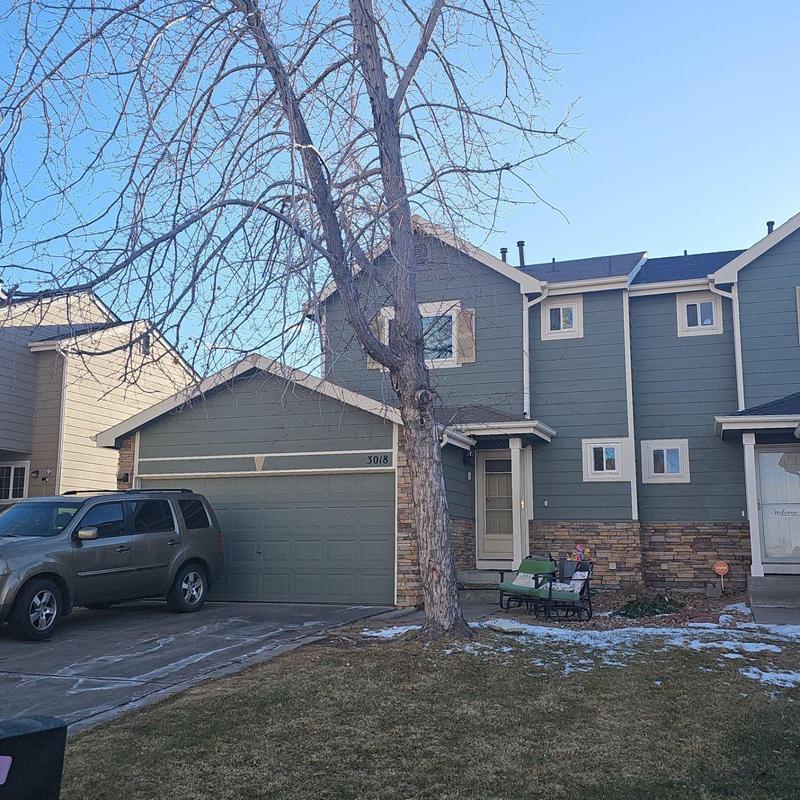 Asphalt shingle roof with minor wind and hail damage Asphalt shingle roof with minor wind and hail damage