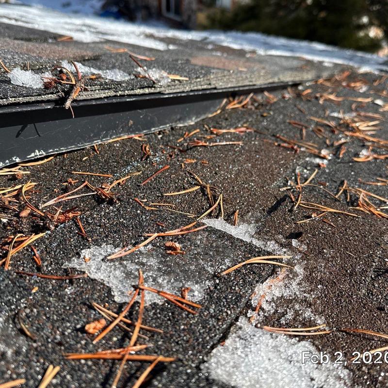 CertainTeed Presidential shingle roof with ice damage