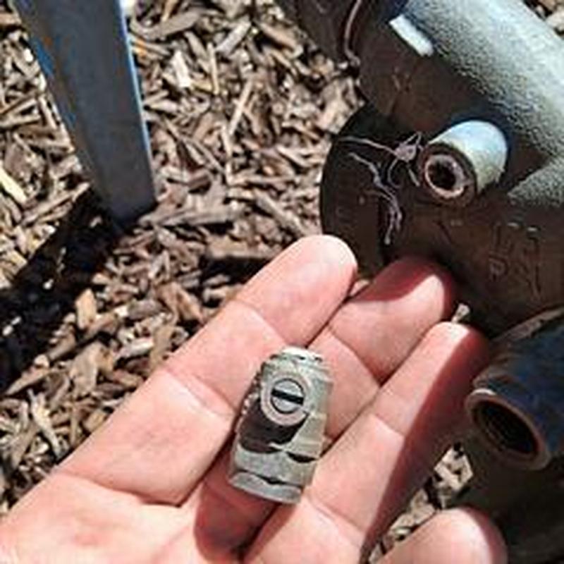 Backflow device broken test cock removal and replacement