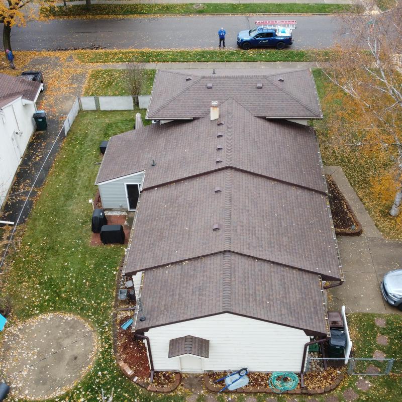 CertainTeed Landmark shingle roof installation, Heather Blend