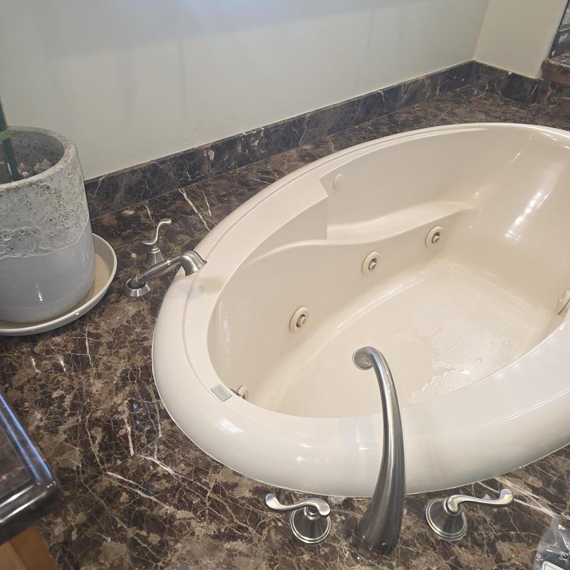 Roman tub diverter cartridge replacement on marble deck