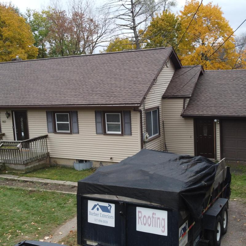 GAF Timberline HDZ asphalt shingle roof, barkwood color