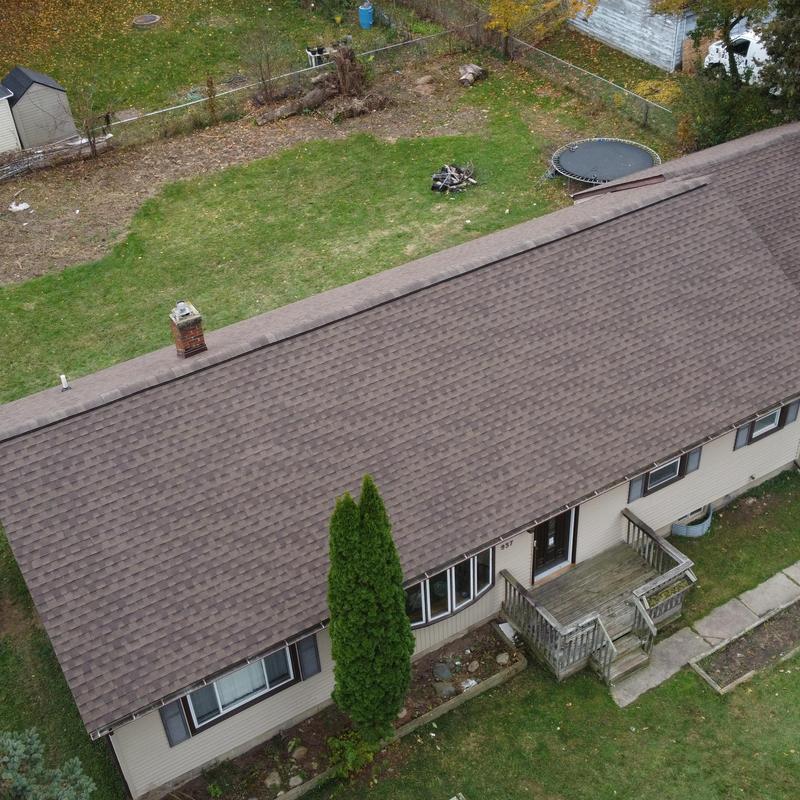 GAF Timberline HDZ asphalt shingle roof installation
