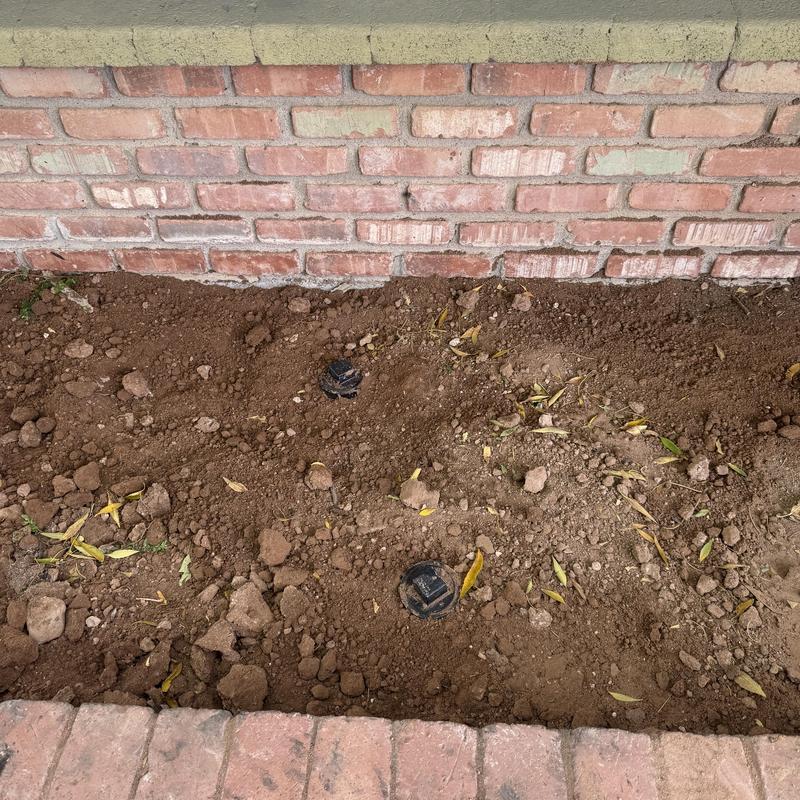 3-inch sewer pipe lining access points in soil