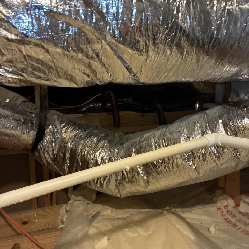 PEX plumbing tees replacement in insulated attic space