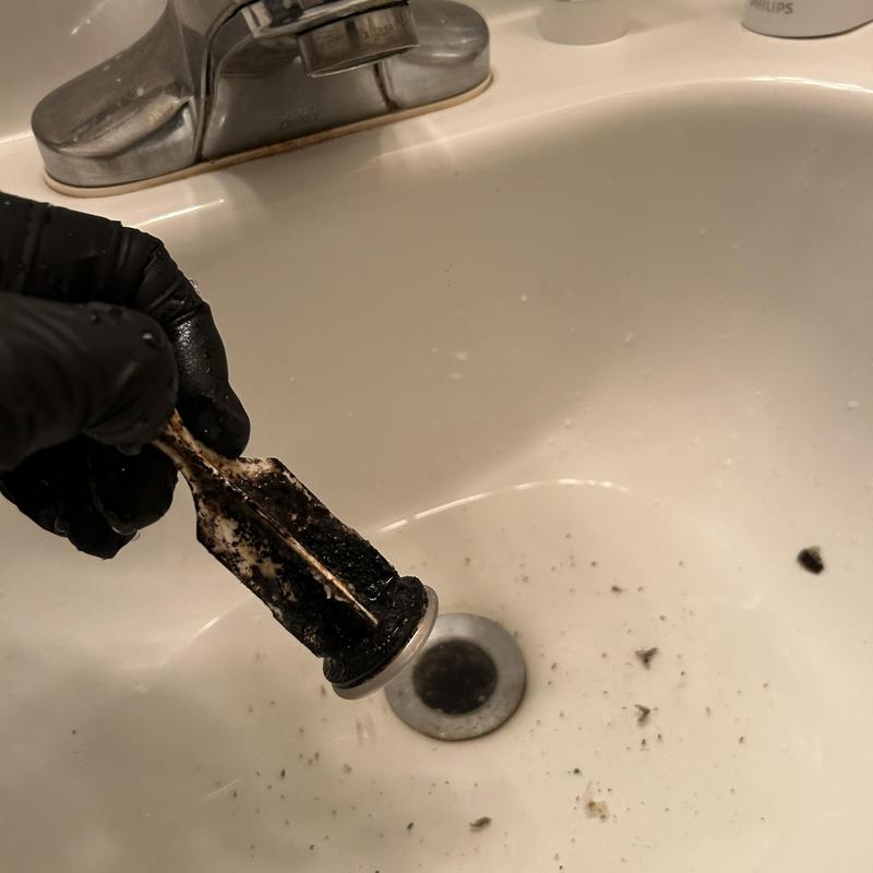 Basin sink drain trap with hair blockage removal