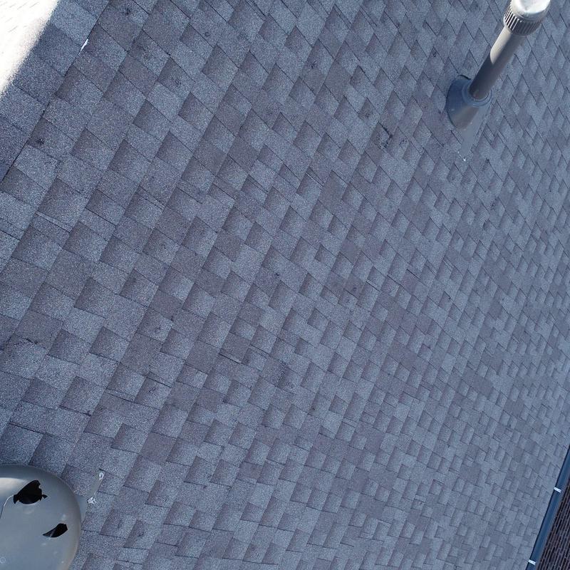 GAF Timberline HD shingle roof with vent damage