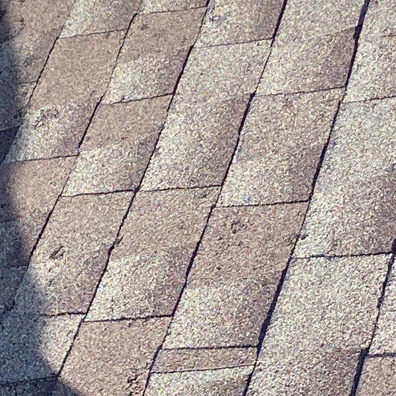 GAF Timberline HD roof shingles with hail damage