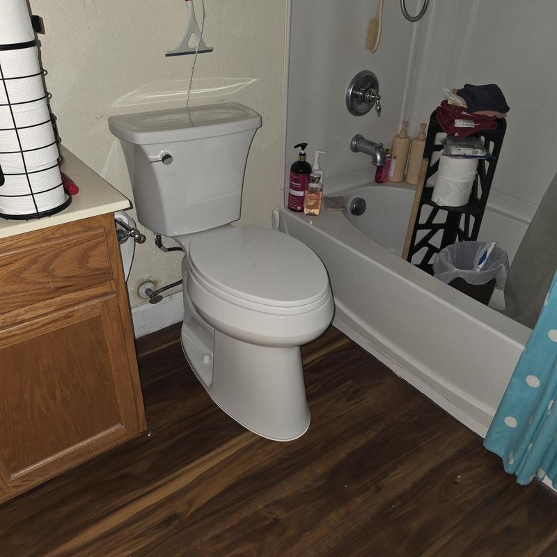 Kohler Highline extra tall toilet installation