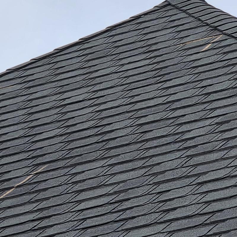 Asphalt shingle roof with hail damage in Terrell, TX