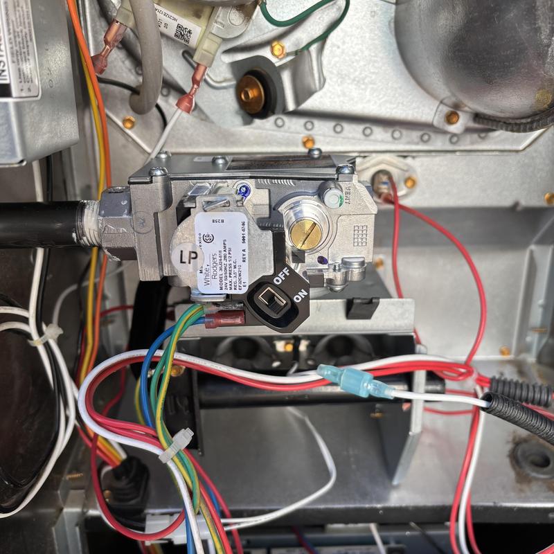 Gas valve and ignition kit on Carrier furnace