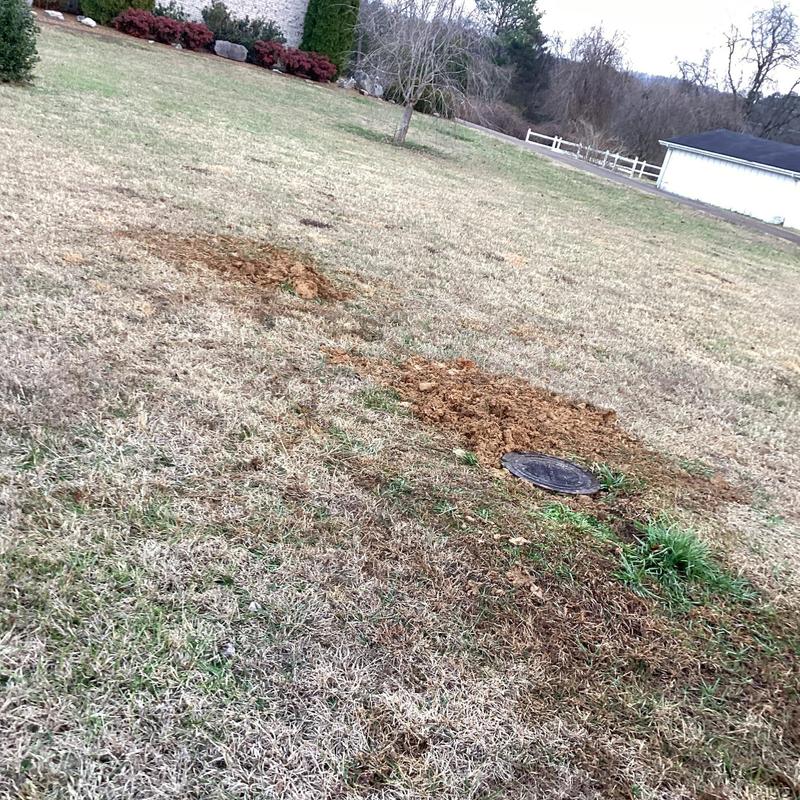 Water meter with repaired copper pipe and pro press fittings