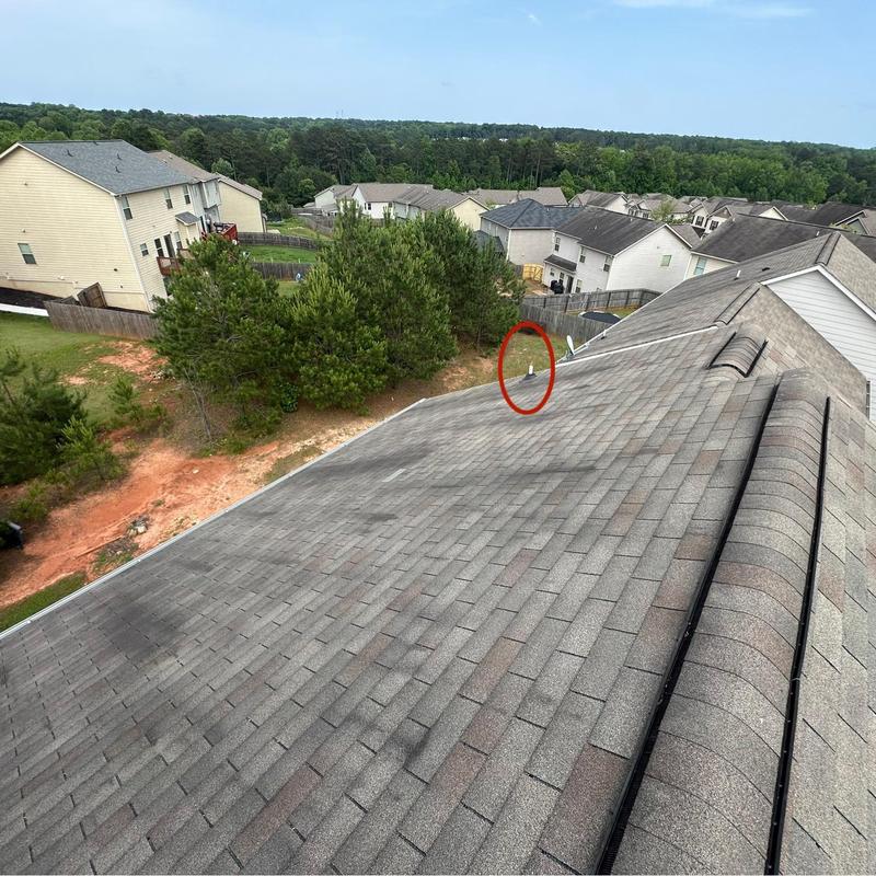 Pipe boot and shingle replacement on residential roof