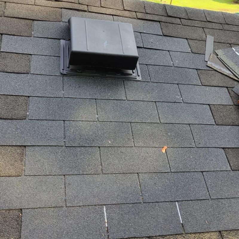 Box vent on asphalt shingle roof with new decking