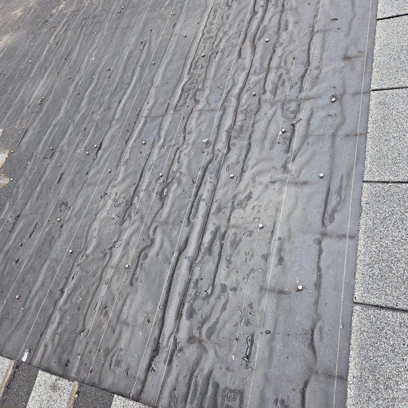 Ice and water shield installation on roof deck