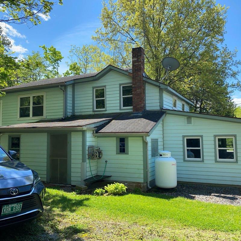 Asphalt shingle roof on residential home in Vermont