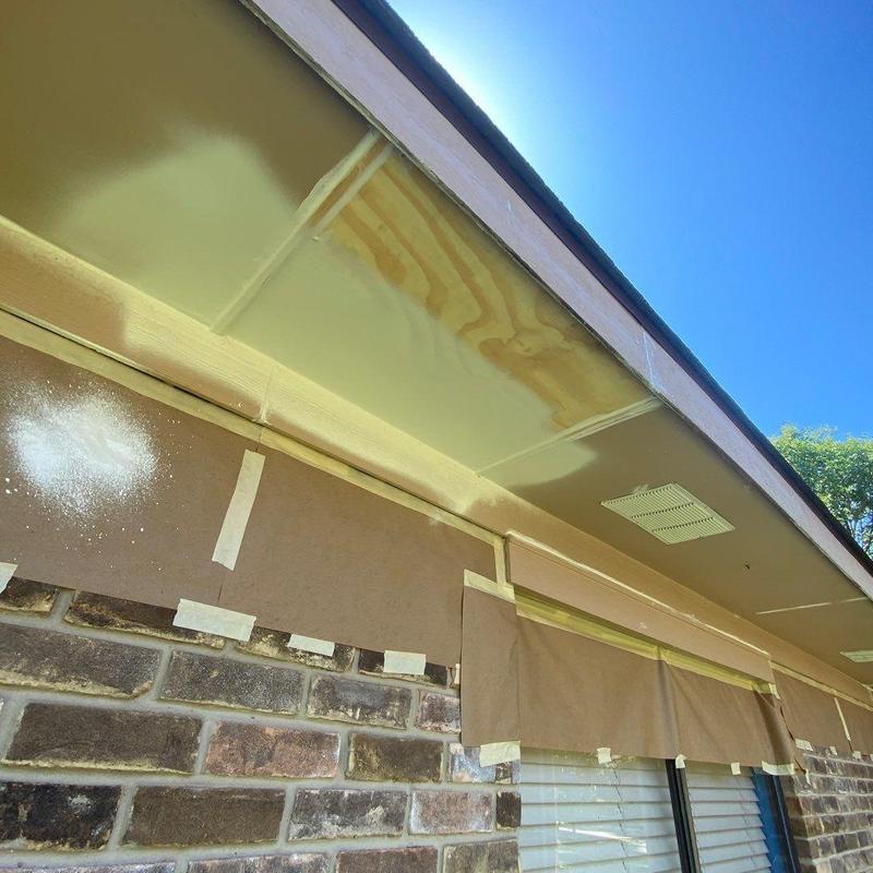 Soffit intake vents and wood replacement in progress
