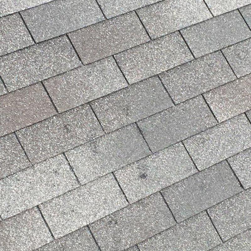 Laminated GAF Timberline HD roof shingles close-up