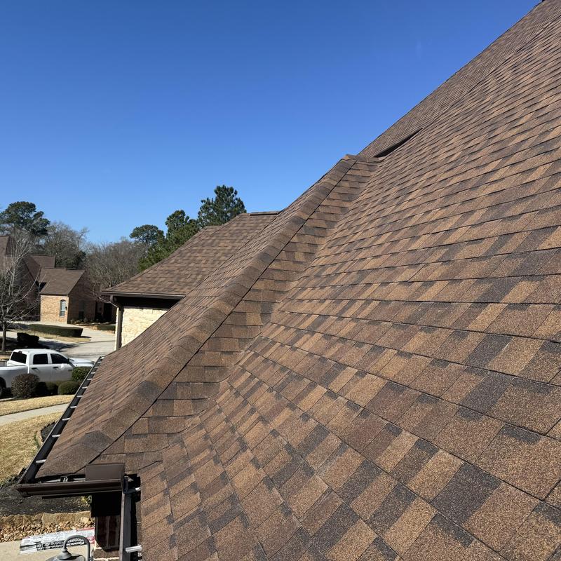 Architectural asphalt shingle roof replacement in Pearland TX