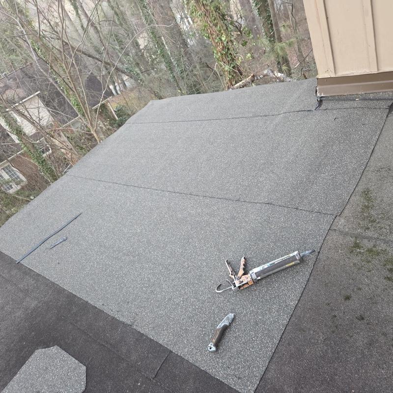 Torch down roofing on carport with decking replacement
