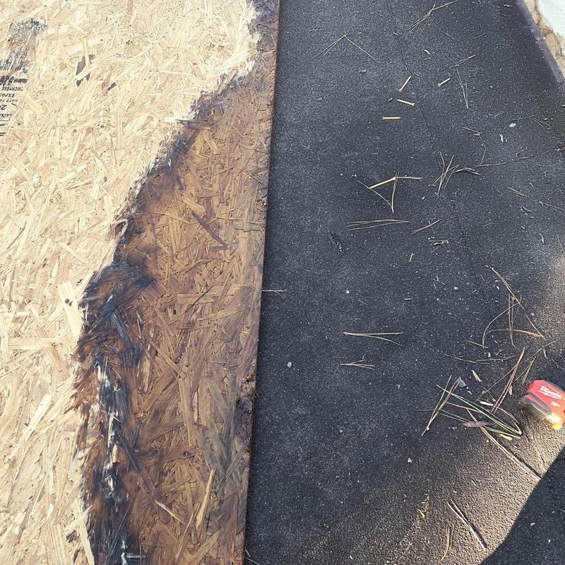 Carport decking board and torch down repair details