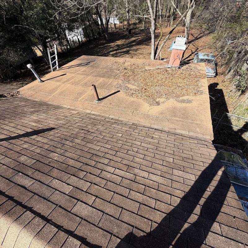 Roof shingles and flat roof needing full replacement