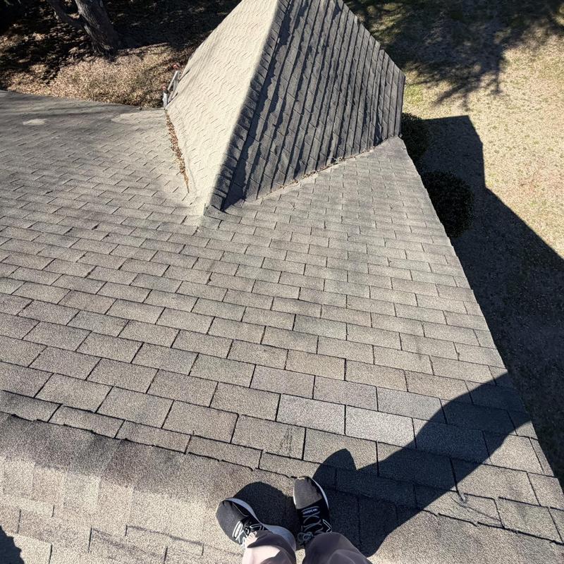Asphalt shingle roof with dormer needing full replacement