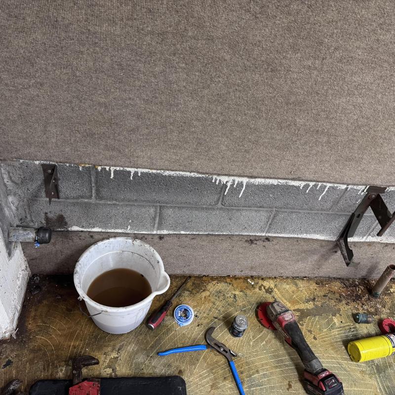 Baseboard heater removal with capped water lines in basement