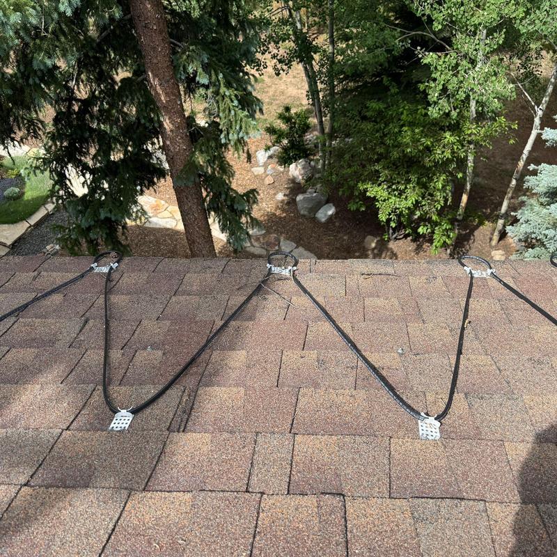 Heat tape installation on asphalt shingle roof