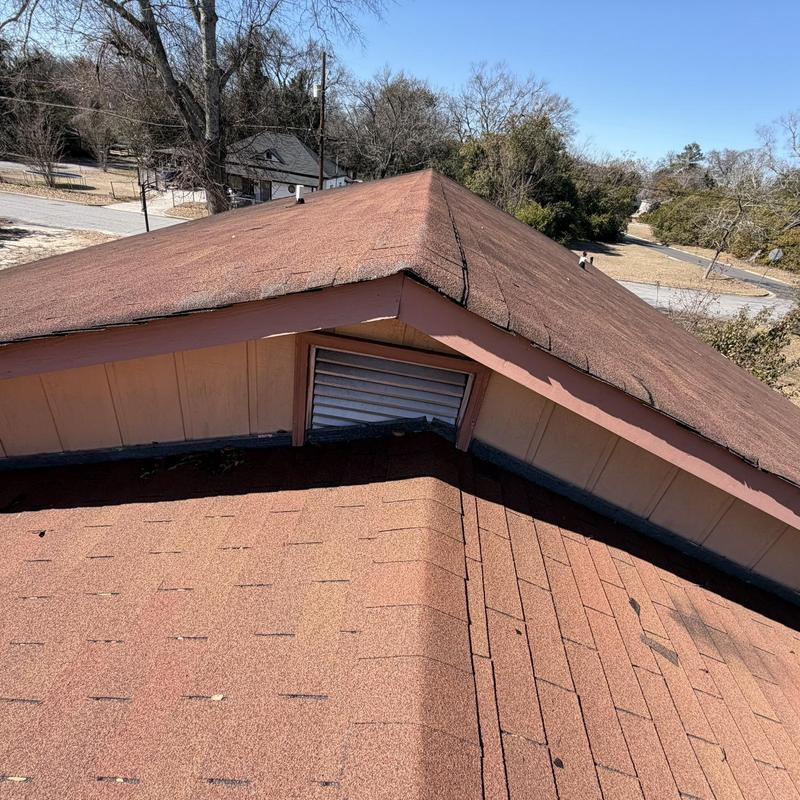 Asphalt shingle roof on house and shed needing replacement