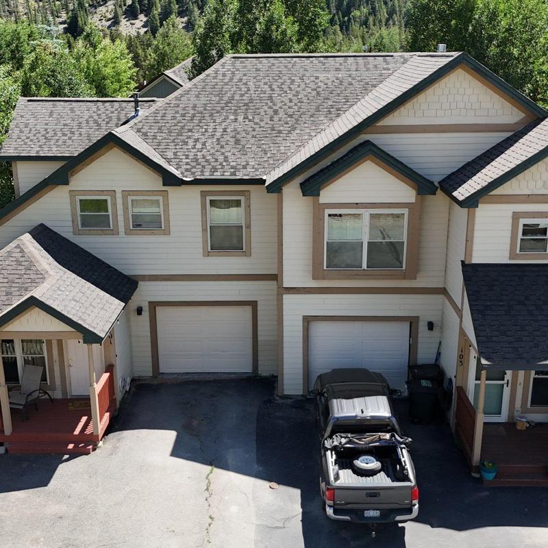 Asphalt shingle roof with heat tape inspection