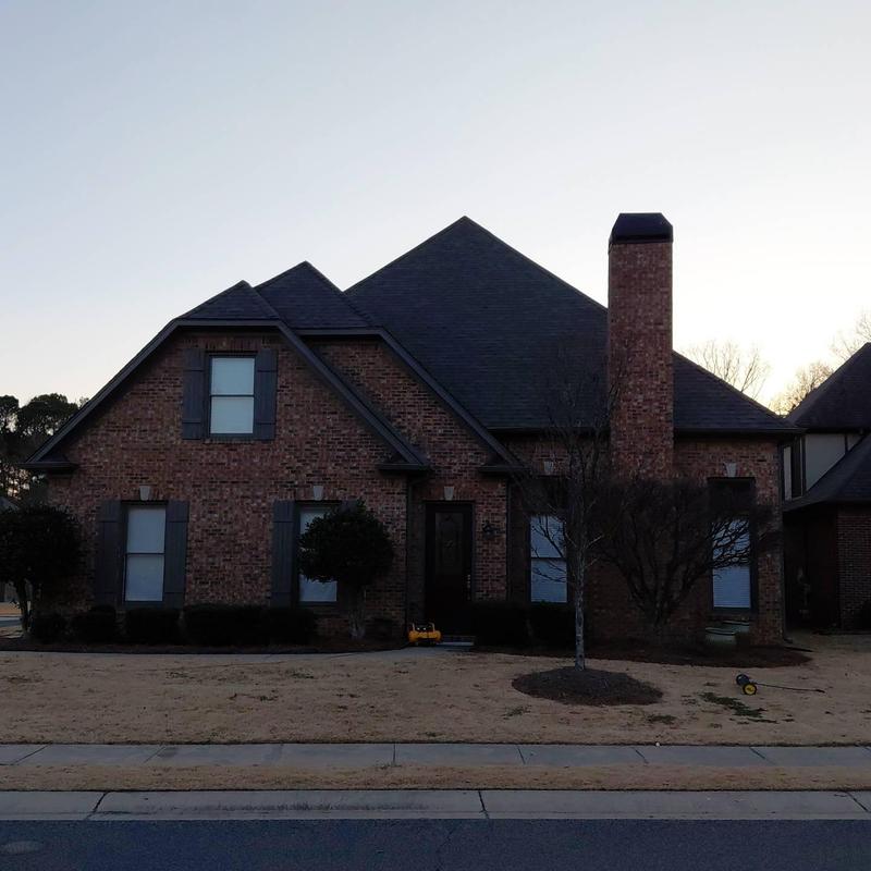 Owen Corning Duration shingles roof with turbine vents Owen Corning Duration shingles roof with turbine vents