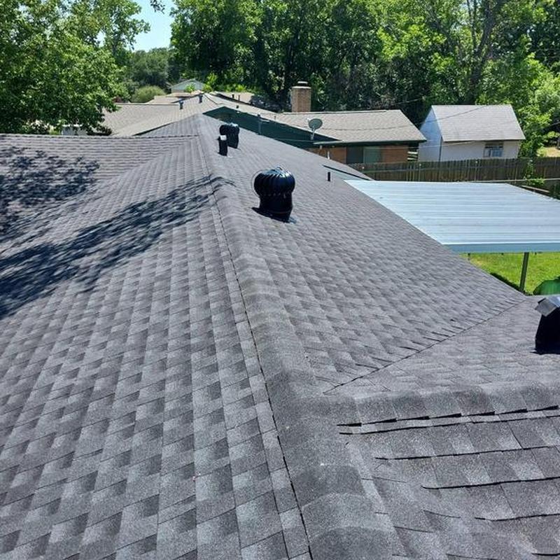 GAF Timberline HDZ charcoal roof shingles installation
