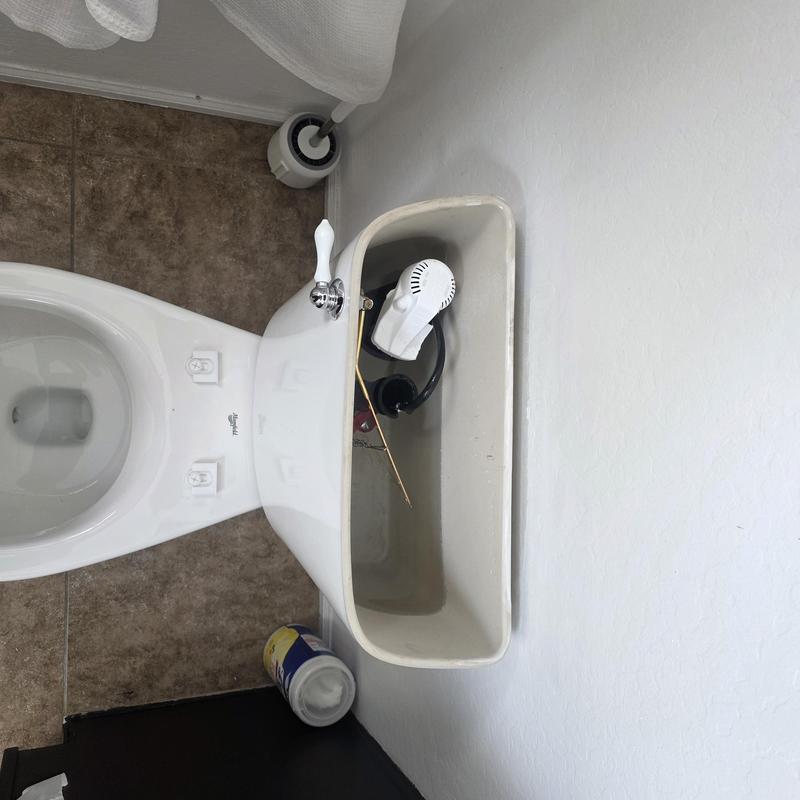 Toilet flush and fill valve inside tank replacement