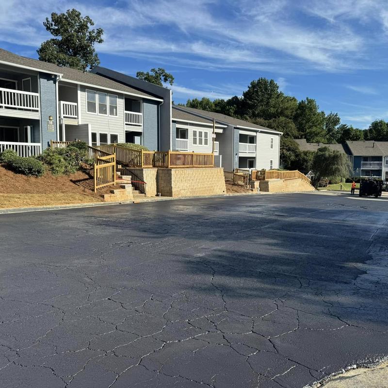 Apartment building roof replacement after fire in Marietta