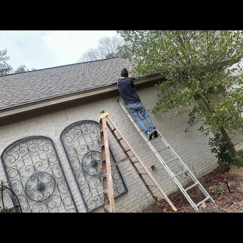 Soffit and fascia board replacement on house exterior Soffit and fascia board replacement on house exterior
