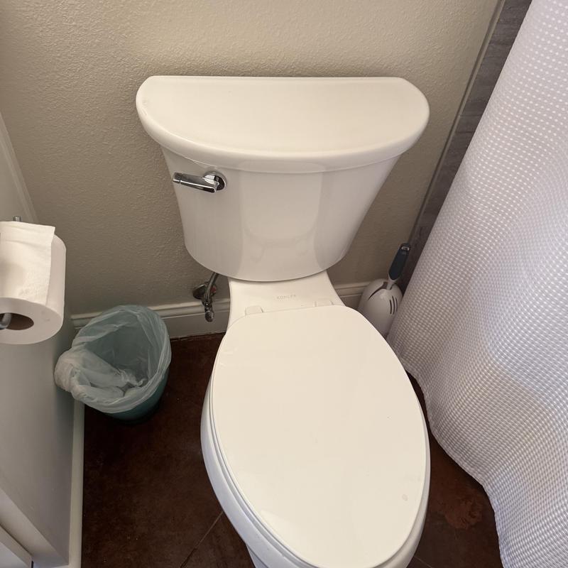 Toilet tank fill valve replacement in hall bathroom