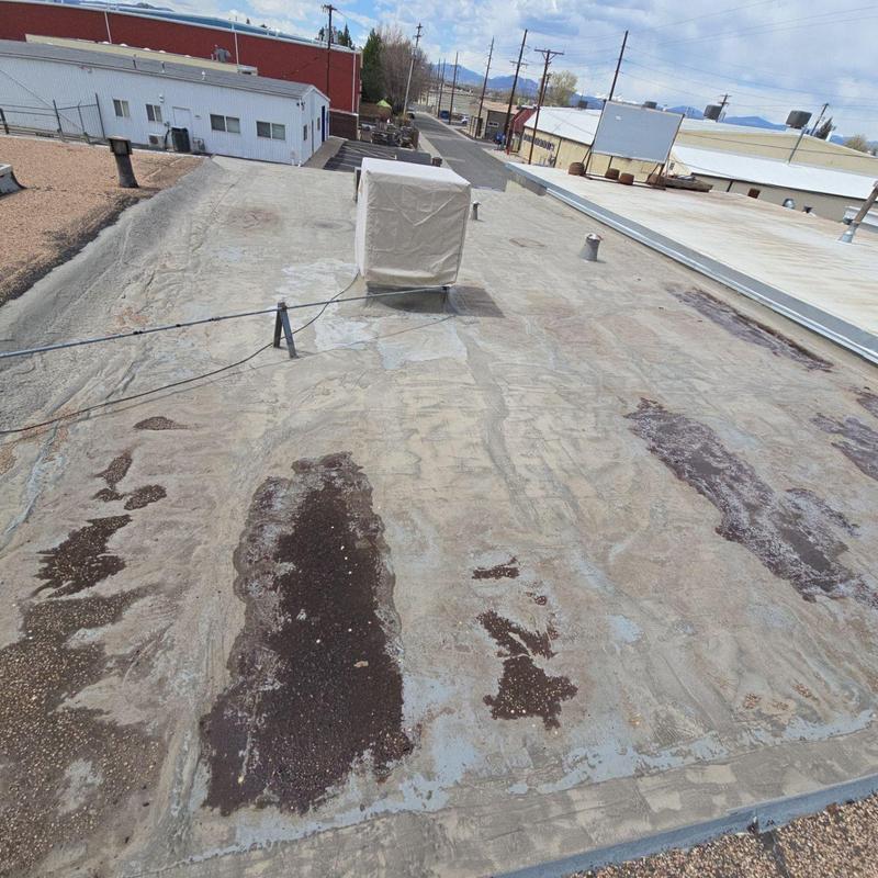 Modified bitumen roof coating blistering and damage Modified bitumen roof coating blistering and damage