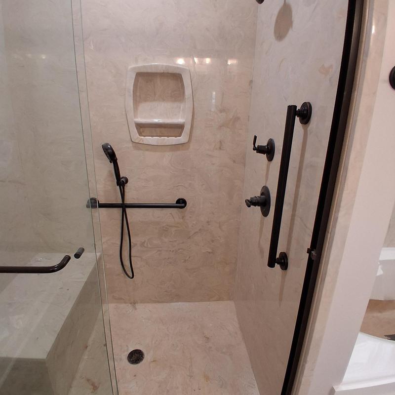 Shower grab bars and custom handrails installation Shower grab bars and custom handrails installation