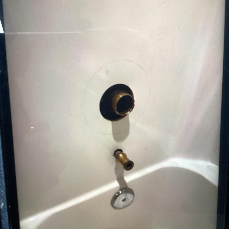 Shower valve and tub spout mounting in bathtub wall