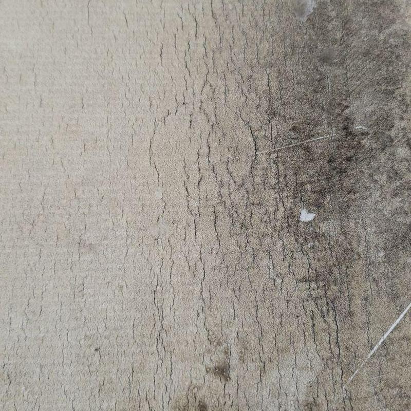 PVC roofing system with cracks and weathering damage PVC roofing system with cracks and weathering damage