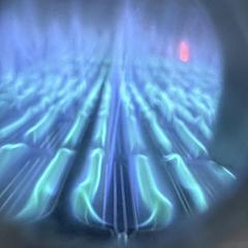 Water heater gas burner flame inspection and cleaning