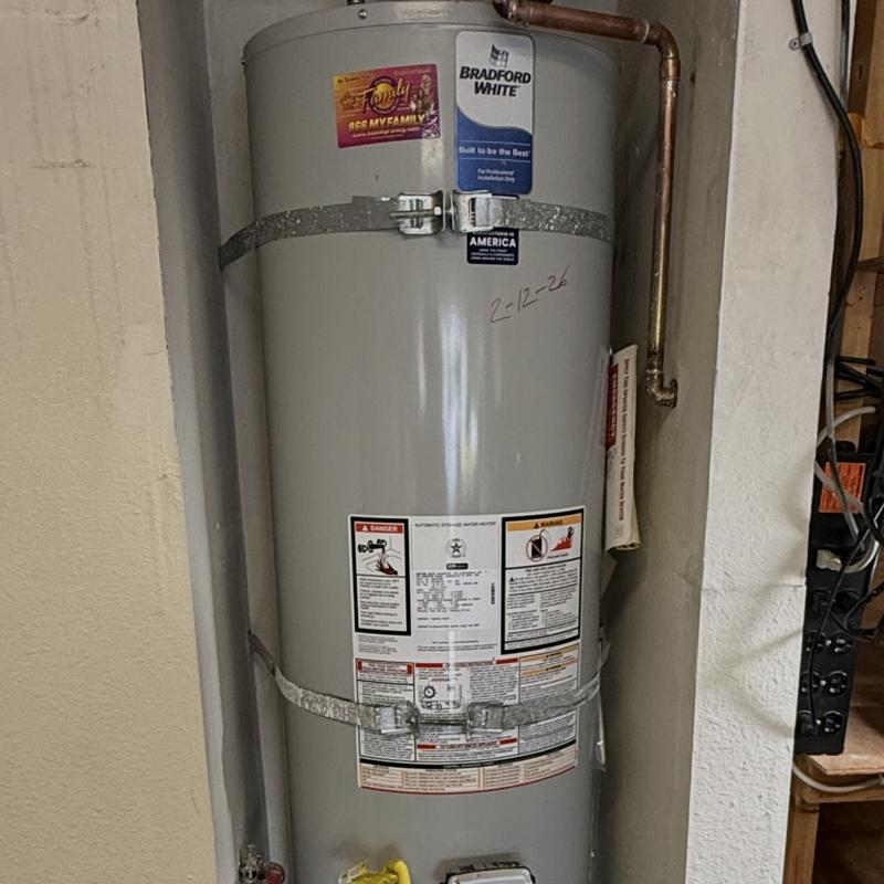 40-gallon natural gas water heater installation