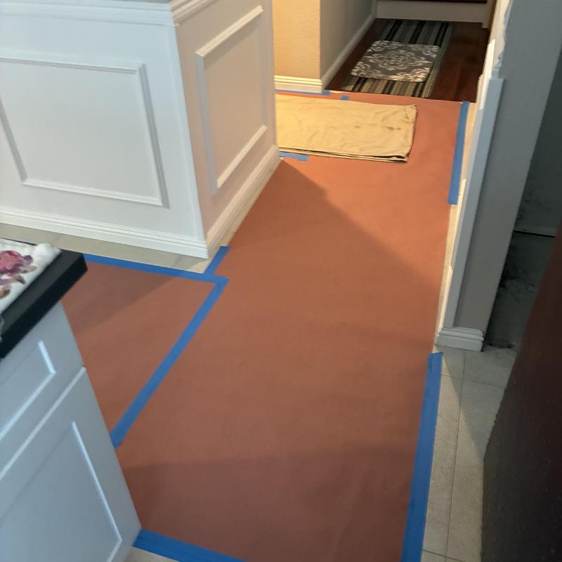 Hot water slab leak reroute with floor protection Hot water slab leak reroute with floor protection