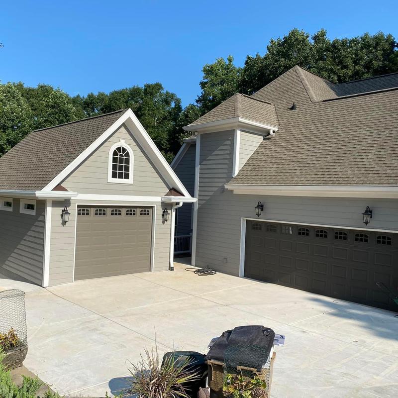 Asphalt shingle roof on residence and garage in Canton, GA Asphalt shingle roof on residence and garage in Canton, GA